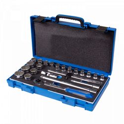 KING TONY (4023MRV01) Набор торцевых головок с принадлежностями 1/2", 12-гранные, 8-32 мм, 23 предмета