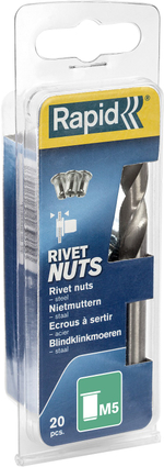 RAPID R:Rivets, М5, 20 шт, нержавеющая заклепка (5000672)