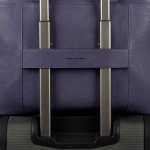 Сумка для ноутбука Piquadro Black Square/Ocean Blue