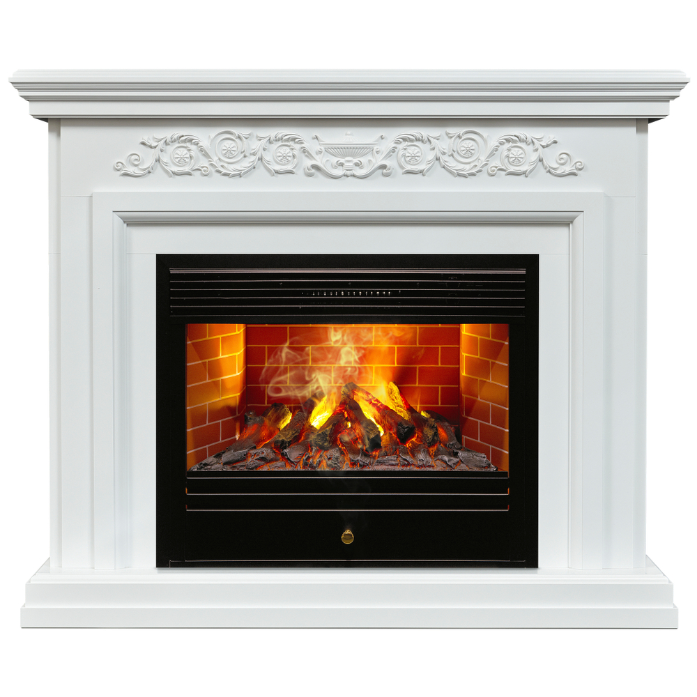 Каминокомплект Real Flame Leticia 26 WT с очагом 3D Novara