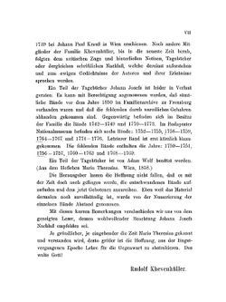 Aus der Zeit Maria Theresias. Tagebuch des Fürsten Johann Josef Khevenhüller-Metsch, kaiserlichen Obersthofmeisters 1742-1776 | Johann Josef Khevenhüller-Metsch