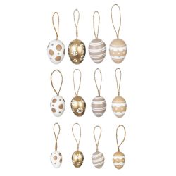 GAEM Набор из 16-ти изделий декоративных подвесных "Яйцо" (4,5*6, 3,5*5,5, 3*4), L14 W5,5 H15 см