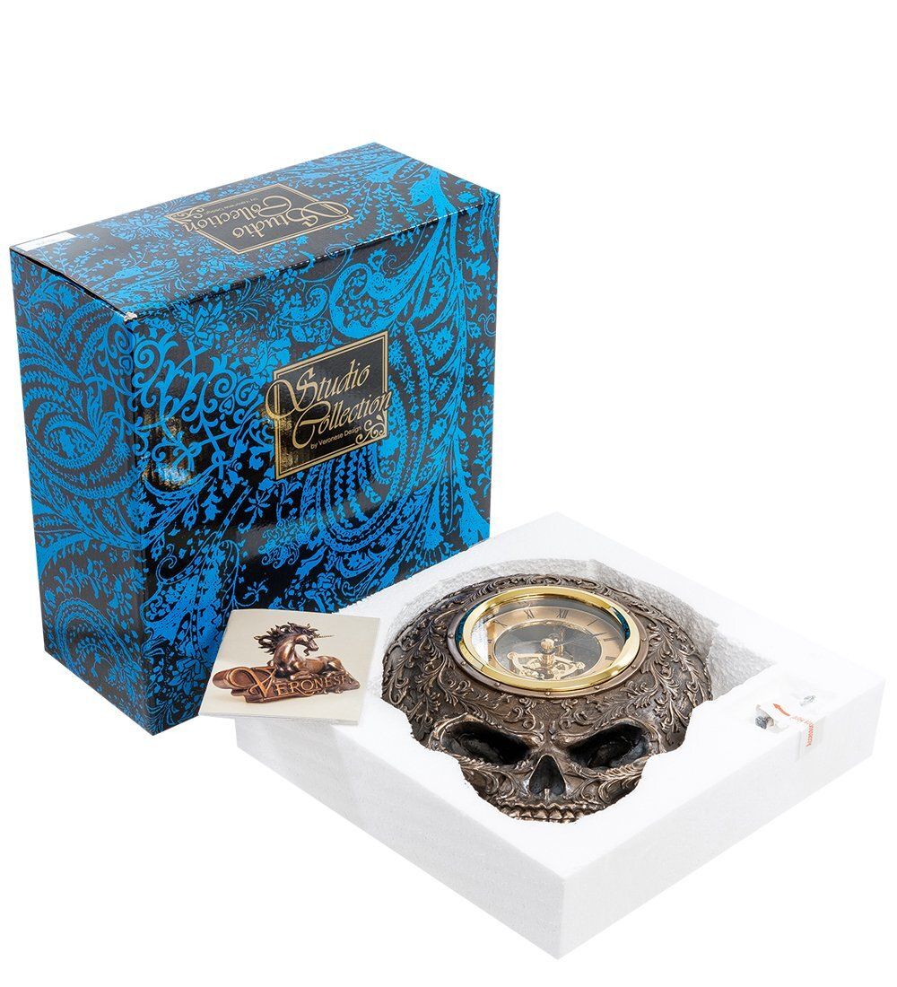 Veronese WS-916 Статуэтка-часы в стиле Стимпанк «Череп»