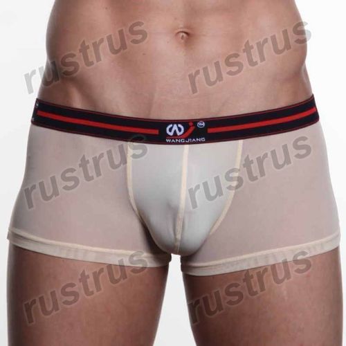Мужские трусы хипсы бежевые WANGJIANG WG00107