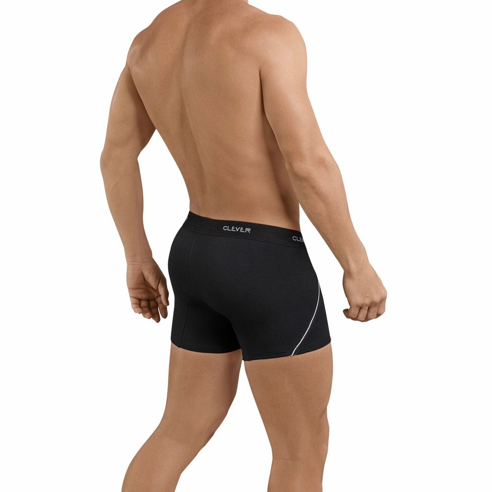 Мужские трусы боксеры черные Clever Stunning Boxer 239911