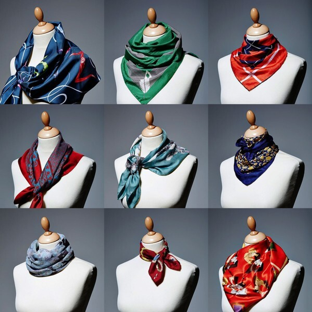 Платок «Your Style - Плетение», микс 4 цвета, 50*50см