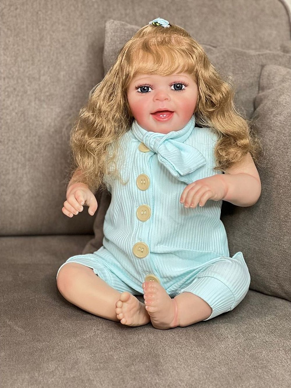 Кукла Реборн мягконабивная 60см в пакете (FA-282)