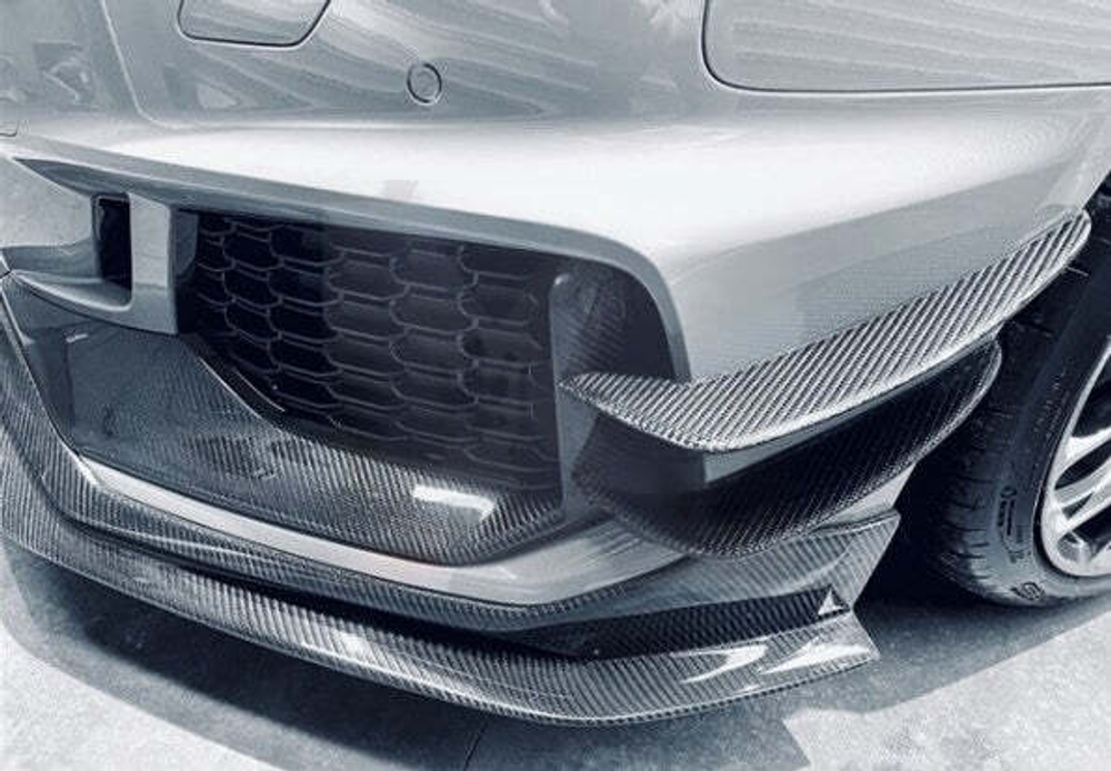 Карбоновые канарды для AUDI RS4 A4 AVANT B9 2018-2020 Ауди аэродинамический обвес