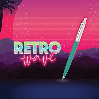 Набор ручек Parker Jotter Originals 80s Retrowave, Caribbean Blue/Apple Green M, в блистере