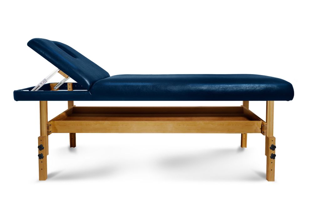 Массажный стол Relax Comfort синяя кожа