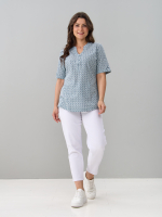 Блузка БЛ-122/фурла-голубойджинс