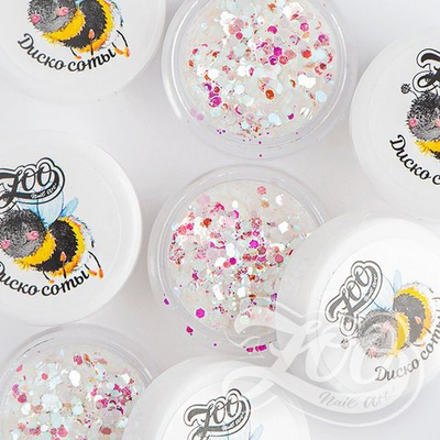 Zoo nail Микс шестигранников "Диско соты" 1345, 2гр