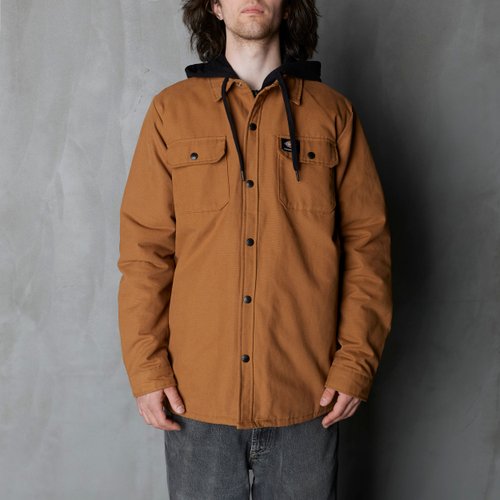 Куртка мужская Dickies Skateboarding Duck Shirt Jacket артикул:TJSK5-brown - купить в магазине Дайс