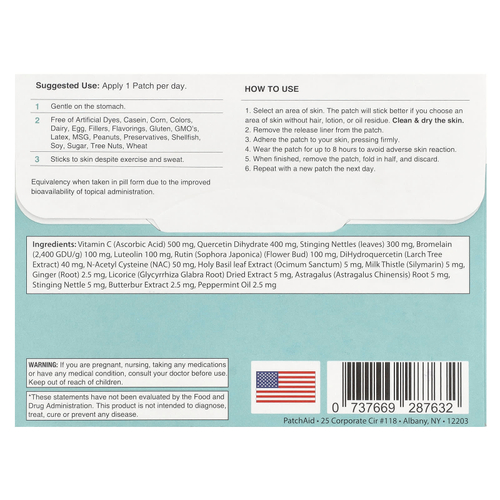 PatchAid, Allergy Plus, 30 штук