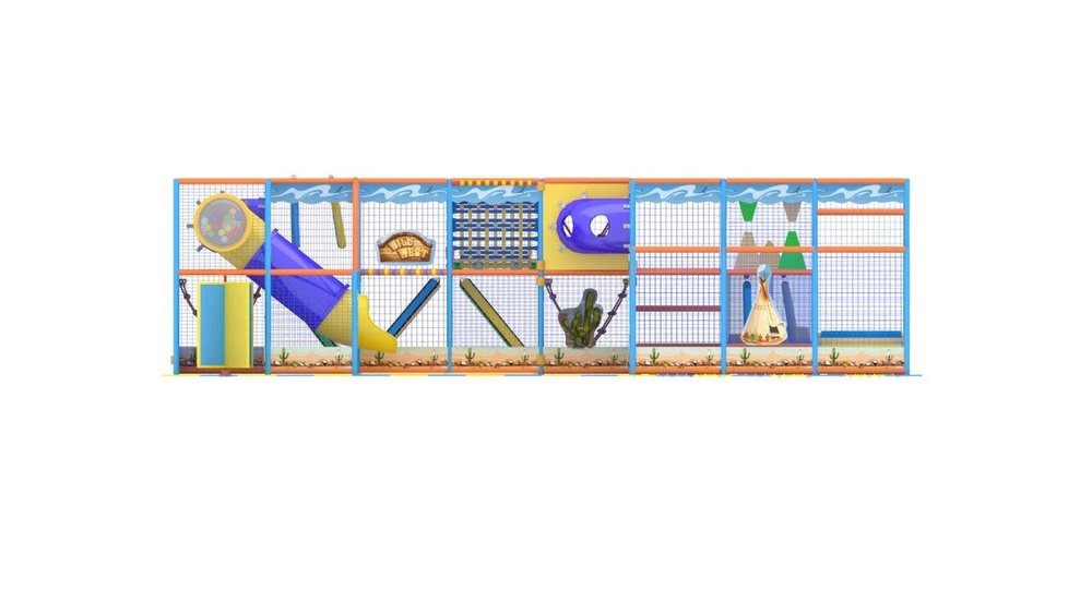 Детский игровой лабиринт «Карлсон» 34,5 м² (9,6*3,6*2,5м)