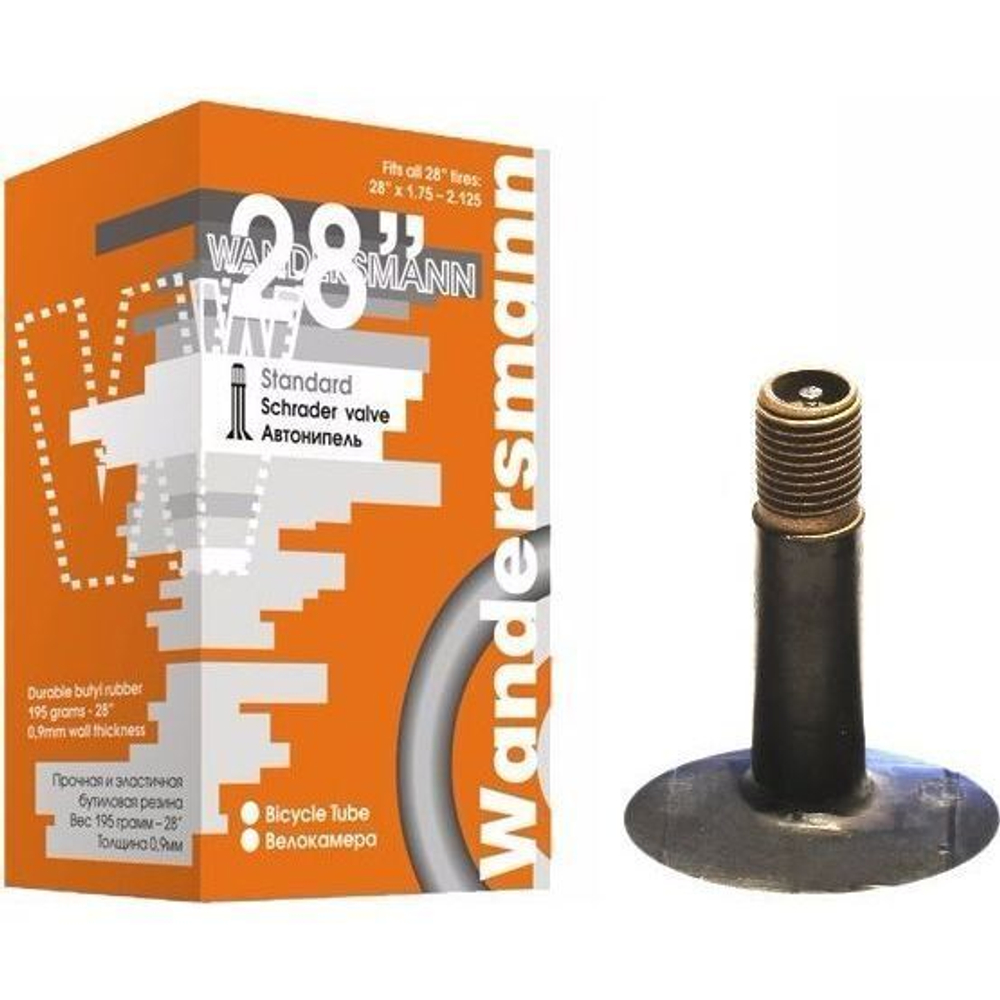 Камера велосипедная 28х1.75-2.125 прямой ниппель