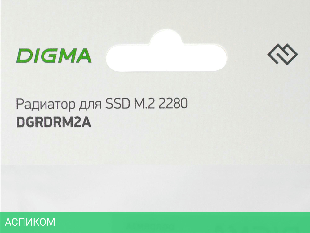 Радиатор для SSD Digma DGRDRM2A Ret черный