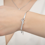 Браслет из белого золота c фианитами Артикул: 05-0765-00-401-1120