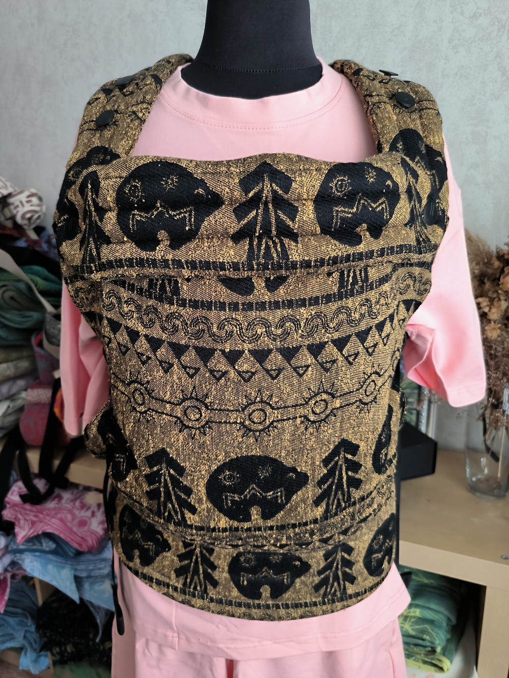 Mokosh wrap Солнечные медведи Мирный. Эрго-рюкзак