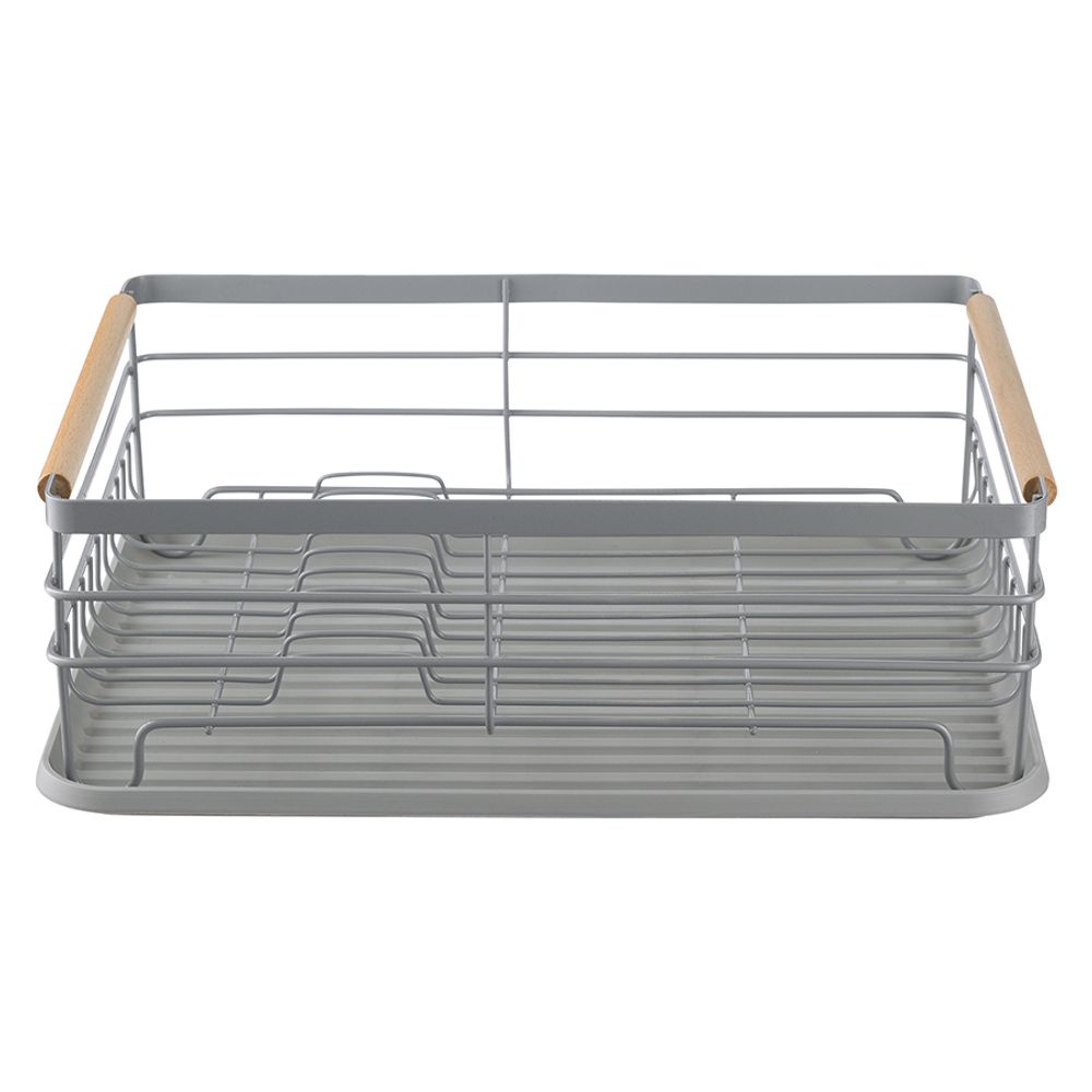 Сушилка для посуды Granli, 43x30,5x14 см, серая