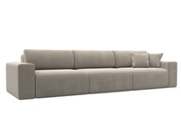 Диван прямой Лига-036 НПБ Классик Лонг МИКРОВЕЛЬВЕТ Бежевый