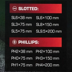 Набор отверток силовых магнитных12пр. (SL: 6.5х38,3х75,5.5х75,6.5х100,8.0х150,10х200мм PH: 2х38,0х75, 1х75, 2х100, 3х150, 4х200мм), в кейсе RockForce##Rock FORCE RF-21310