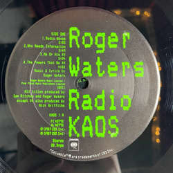 Винтажная виниловая пластинка LP Roger Waters Radio K.A.O.S. (USA 1987)