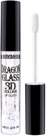 LUXVISAGE Блеск для губ "DRAGON GLASS 3D VOLUME" тон 01 прозрачный 2.8 мл