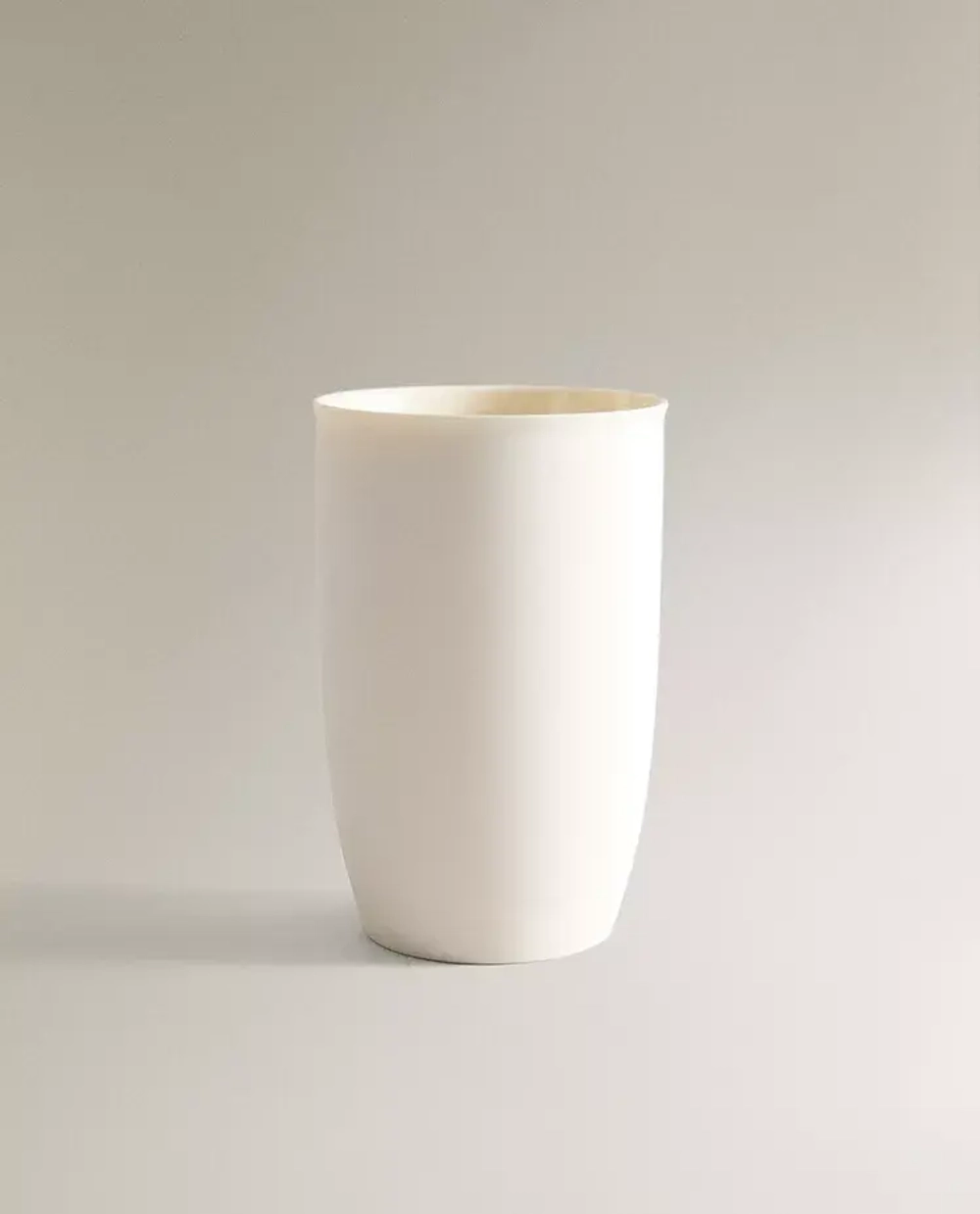 ZARA HOME КЕРАМИЧЕСКИЙ СТАКАН ДЛЯ ЗУБНЫХ ЩЕТОК, БЕЛЫЙ