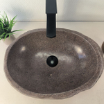 Раковина из речного камня RS-66099 48х34х15 из натурального камня