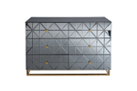 KFG126 Комод с матовой зерк. отделкой 6 ящиков 129*46*86см