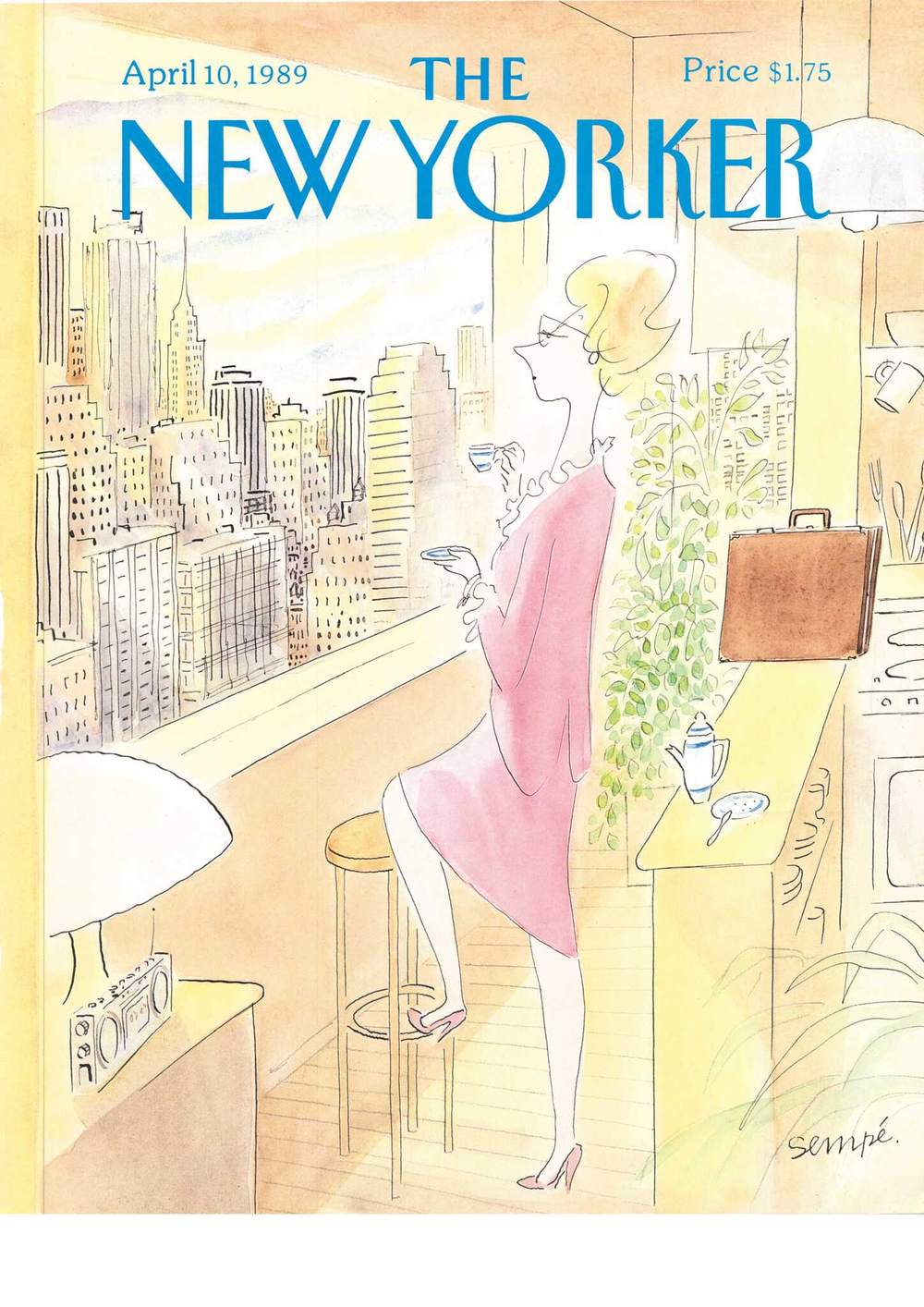Журнал The New Yorker 10-04-1989, обложка