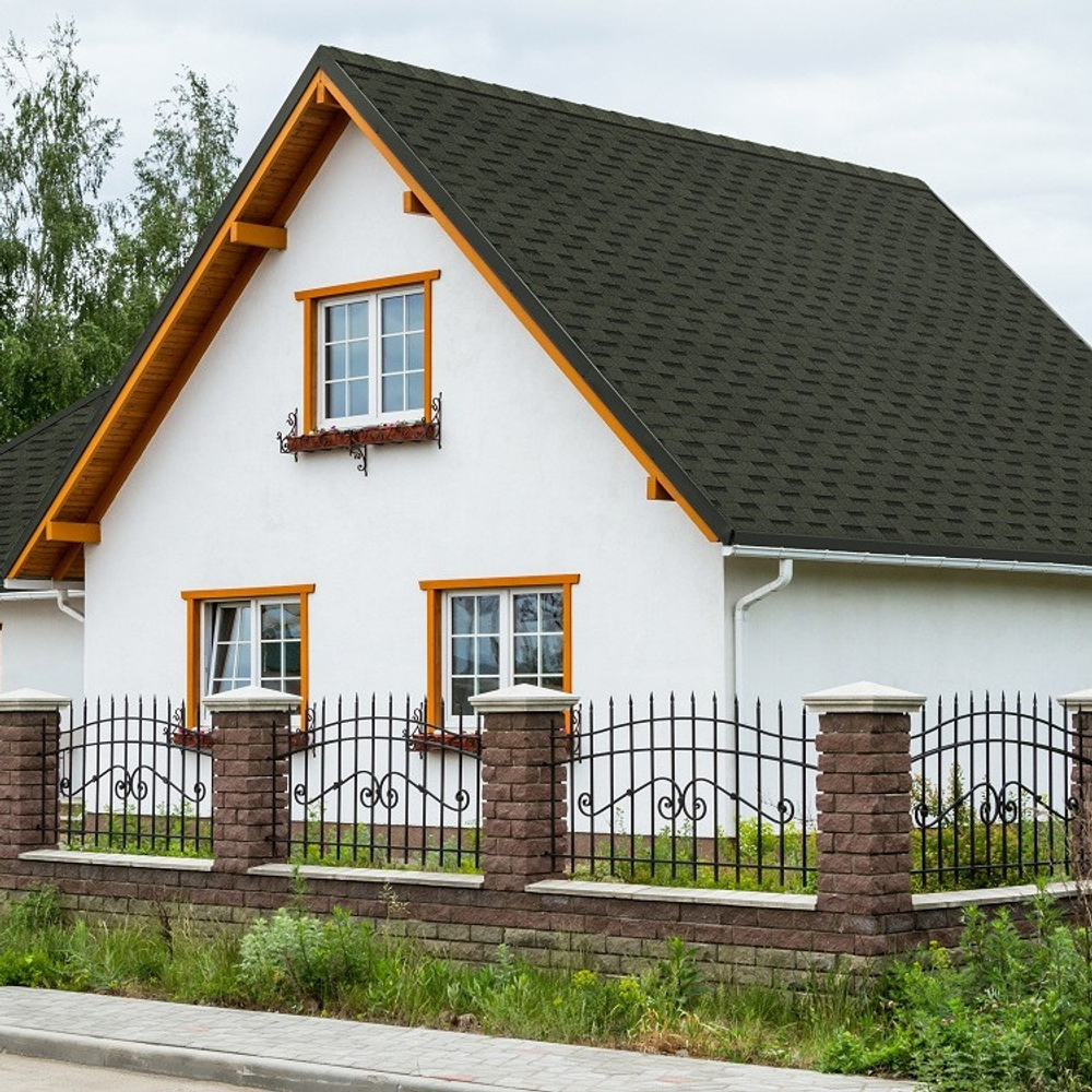 Черепица гибкая Технониколь Shinglas Фазенда зеленая