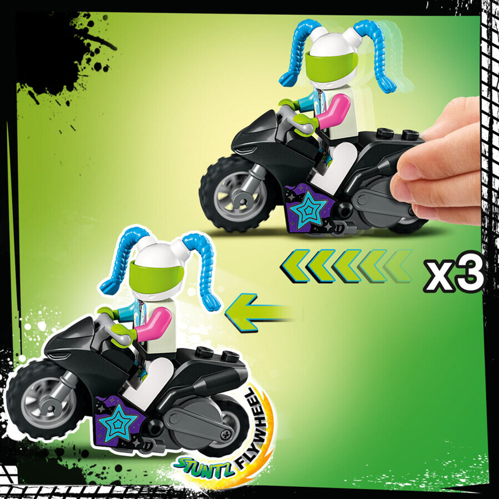 Конструктор LEGO City 60341 Трюковое испытание «Нокдаун»