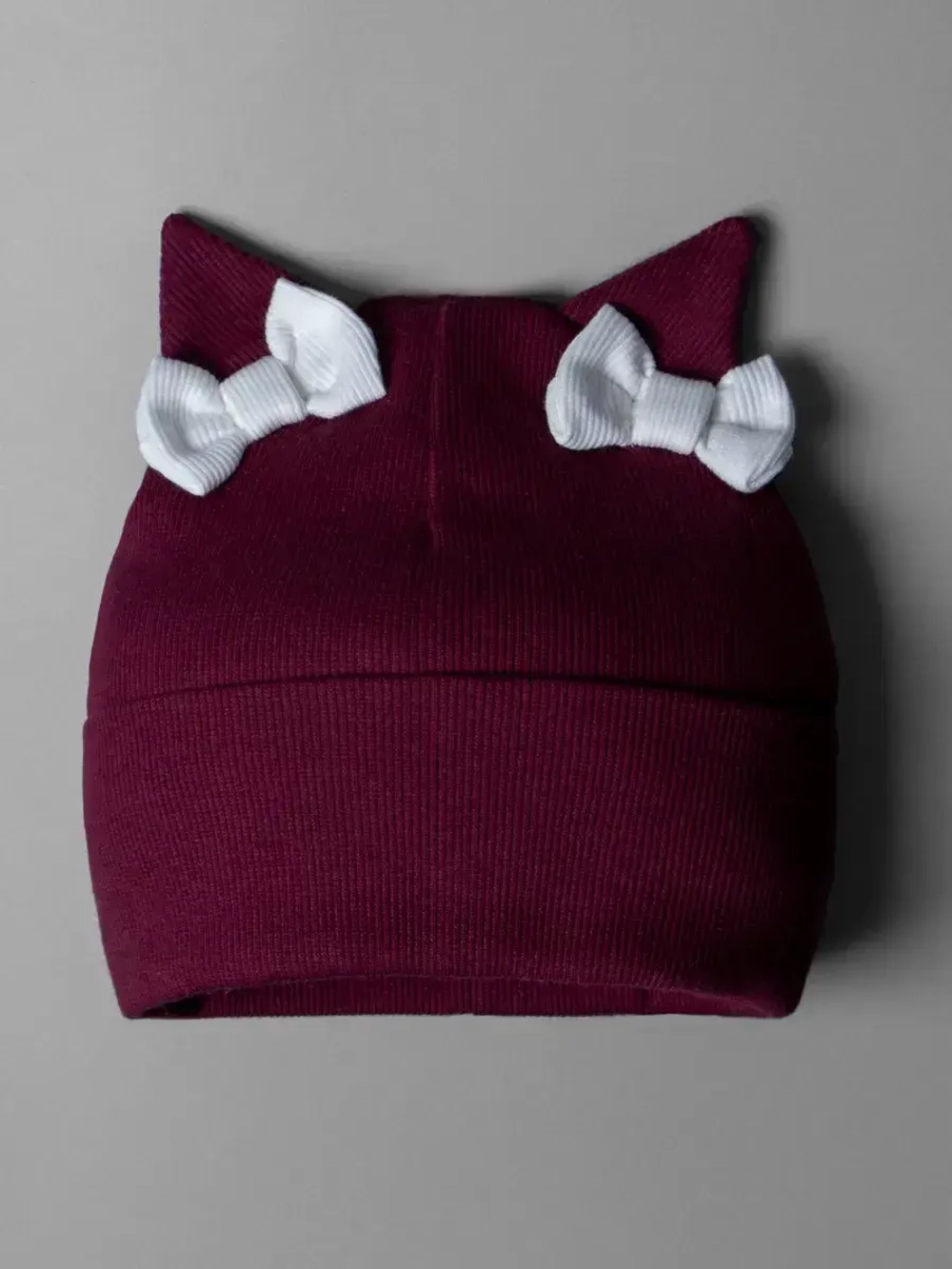 Шапка детская осенняя с ушками