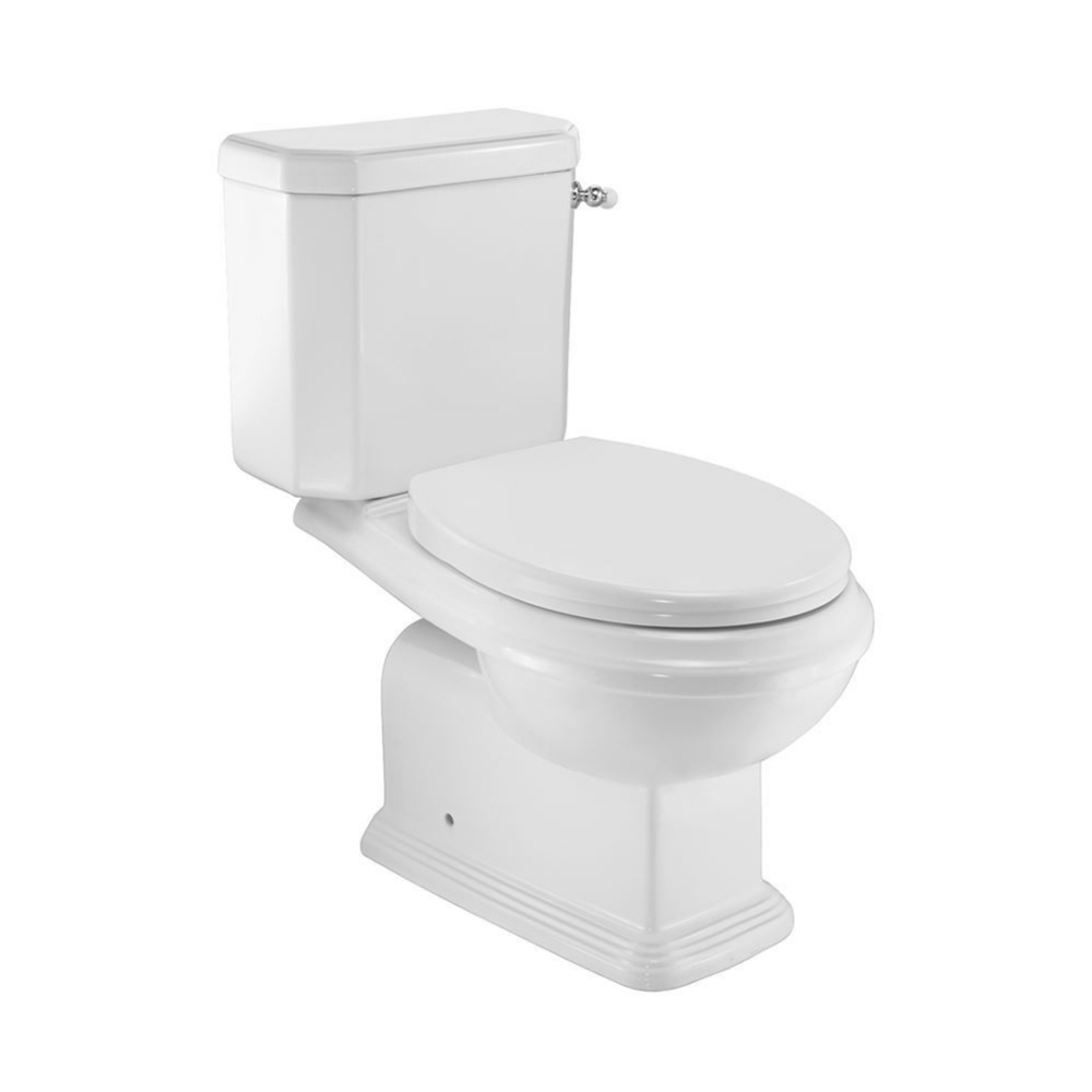 Jaquar, Унитаз напольн. с бачком Queens Prime, сиденье из дюропласта, белый QPS-WHT-7753P180UFSPMZ