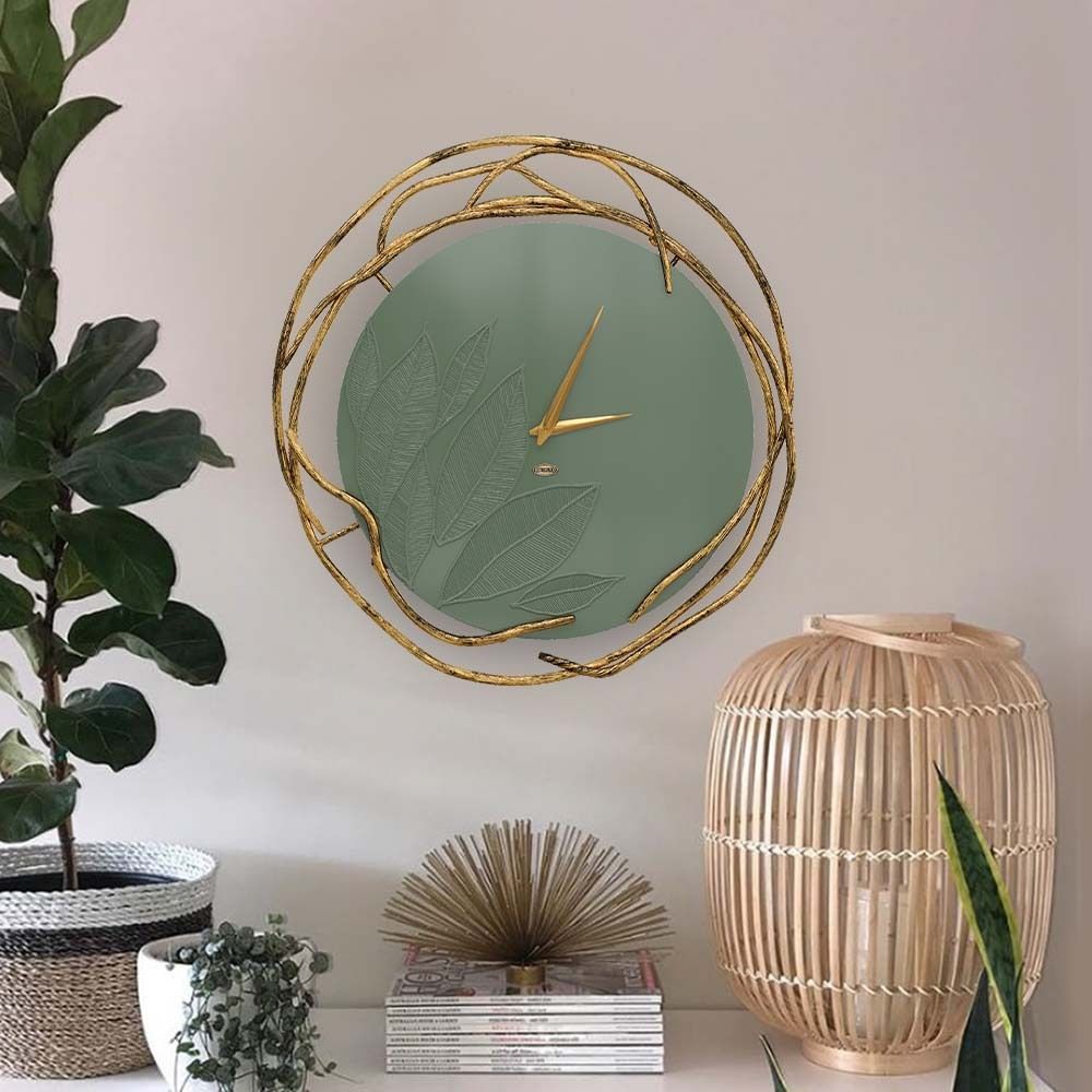 Часы настенные Арт Колор Зеленый нефрит Амбер