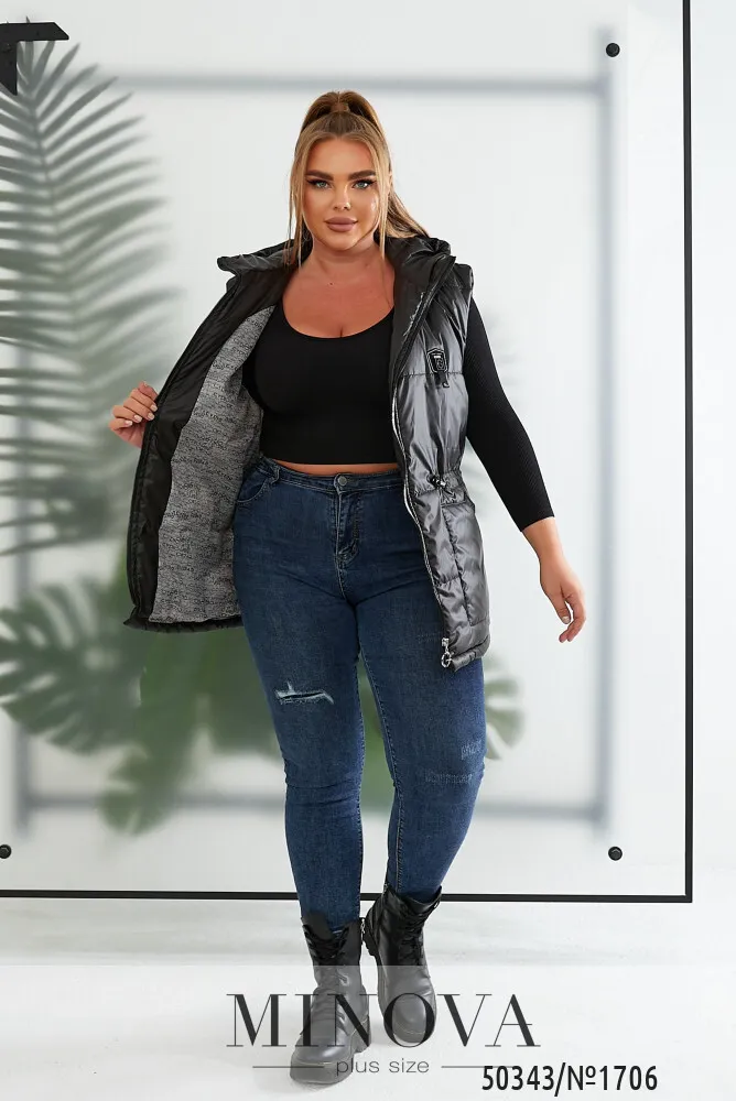 Жилет 1706-черный Minova