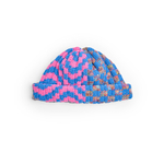 Шапка Jacob Cro Beanie Twins "Pink/Blue Melange"