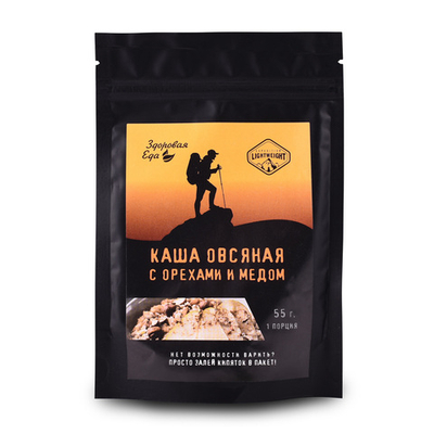 Каша овсяная с орехами и медом 55 г ("Здоровая Еда")