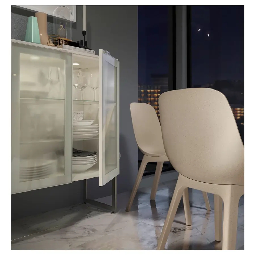 Стол и 2 стула - IKEA EKEDALEN/ODGER/ЭКЕДАЛЕН/ОДГЕР ИКЕА, 120х80 см, дуб/бежевый