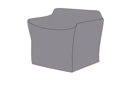 Защитный чехол на кресло Касабланка 88×82×70, цвет серый