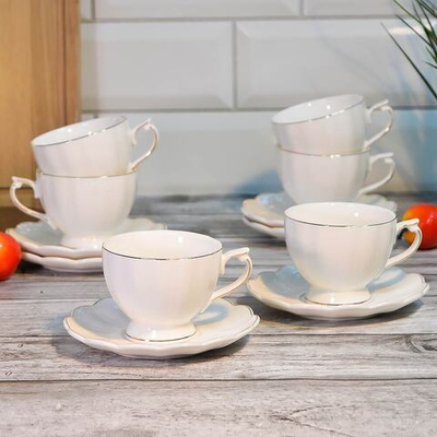 Кофейный набор 12 предметов 110мл "Золотая линия", 810-0529