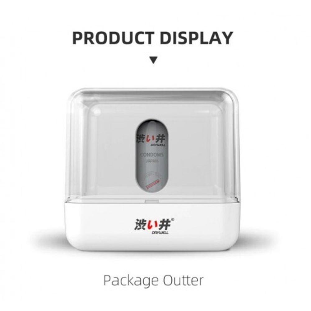 Презервативы с продлеваюшим эффектом DryWell в капсуле, ультратонкие 0,03 мм., латекс, 1 шт.