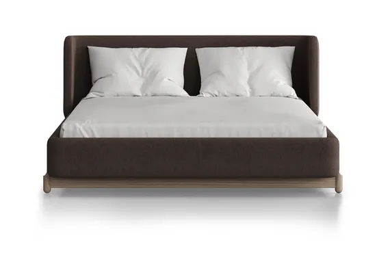 Кровать Basic спальное место 140*200 см (шоколад, твид)