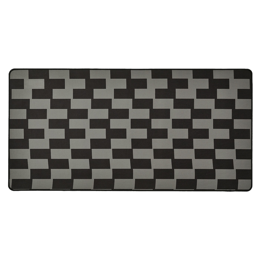 BLÅSKATA Игровой коврик для мыши, черный/серый дизайн, 40x80 см