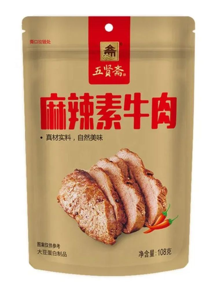 Мясо соевое Wuxianzhai острое 108 г x 4 шт