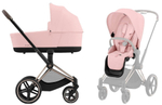 Коляска Cybex Priam IV Rosegold complete Cloud T Peach Pink Plus Base T 3 в 1 Peach Pink