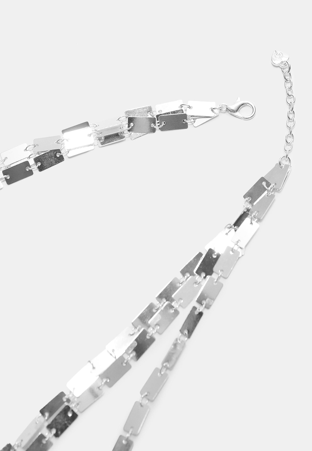 STRADIVARIUS Длинное ожерелье, серый