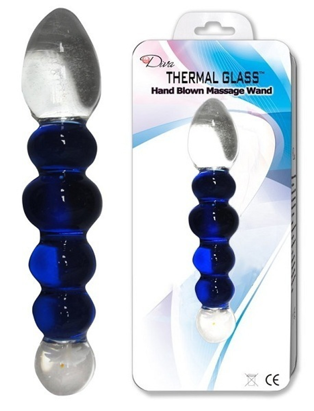 Стеклянный фаллоимитатор-елочка